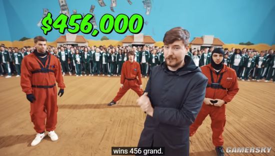 【娱乐】YouTube网红打造现实版《鱿鱼游戏》 冠军获得45万美元